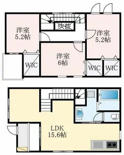 大阪府堺市東区西野【一戸建】の間取り