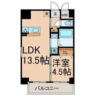 axis.LS【8階】の間取り