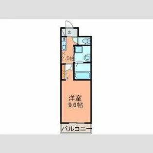 Bene川宮【105号室】の間取り