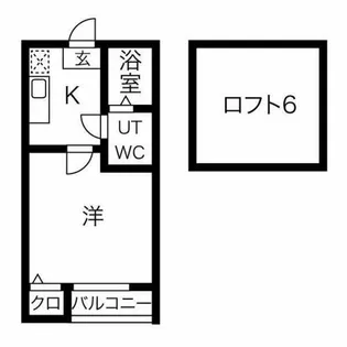 コンパートハウス上飯田【102号室】の間取り