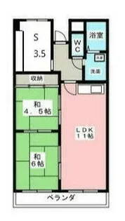 サンベアーマンション金山【5階】の間取り