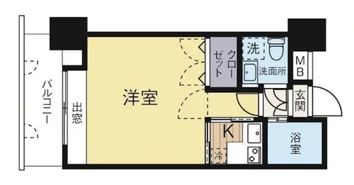 福岡県福岡市中央区那の川2丁目【マンション】の間取り
