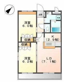 エスポア・パルティール【106号室】の間取り