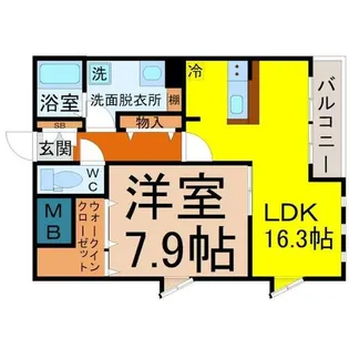 SOL LEVANTE(ソルレヴェンテ)【3階】の間取り