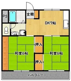 正栄スカイコーポ【2階】の間取り