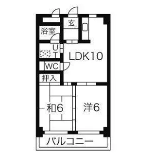 ニューユウチク【721号室】の間取り