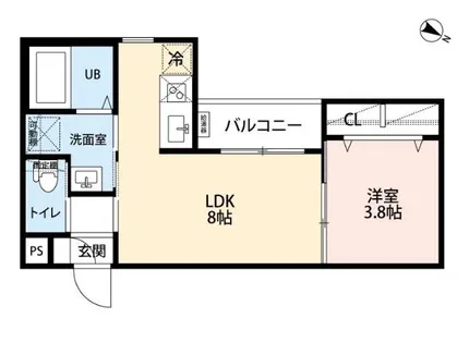 Luciente 藤が丘【3階】の間取り