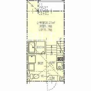 ハーモニーテラス八剱町【2階】の間取り