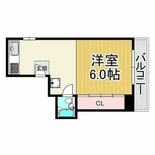 武庫之荘ヴィラ【4階】の間取り