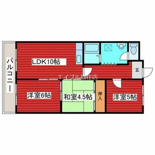 北海道札幌市豊平区平岸八条12丁目【マンション】の間取り