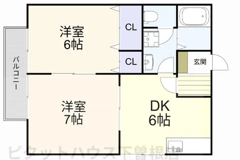 リバーコート21【201号室】の間取り