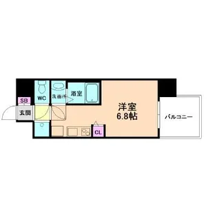 セレニテ十三ミラク【3階】の間取り