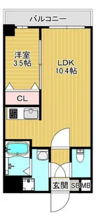 福岡県福岡市早良区室見4丁目【マンション】の間取り