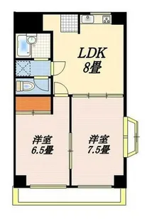 ブランメゾンコジマ【206号室】の間取り