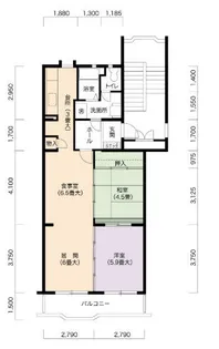 URアーバニア滝子南【313号室】の間取り