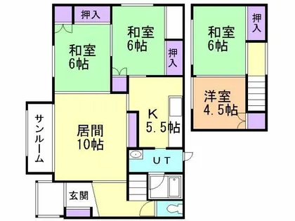 北海道室蘭市港南町1丁目【一戸建】の間取り