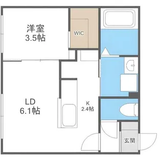 casa AT新道東【5階】の間取り