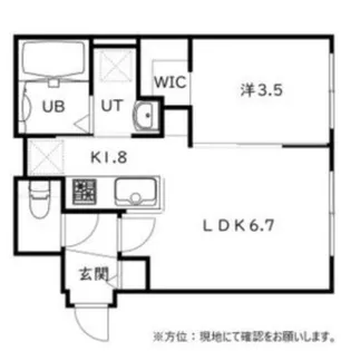 casa AT新道東【3階】の間取り