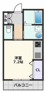 光風館【1-A号室】の間取り