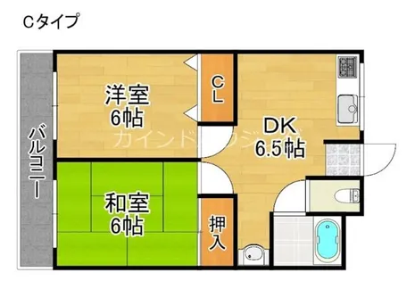和幸マンション【5階】の間取り