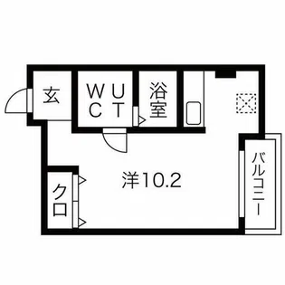 オズレジデンス今里Ⅲ【9階】の間取り