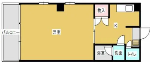 本松ビル【203号室】の間取り