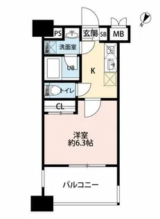 JR鹿児島本線 吉塚駅 15階建 築2年【12階】の間取り