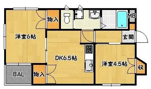 エーデルハイム藤井【2階】の間取り