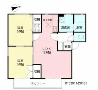 グラン・シャーメゾン【D101号室】の間取り