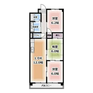 アパートメントハウス朴の樹【4階】の間取り