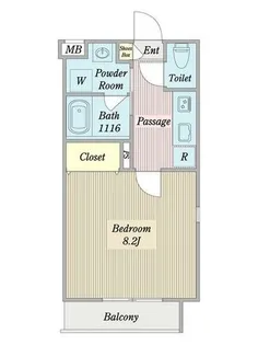 フォレスト リオ【0101号室】の間取り