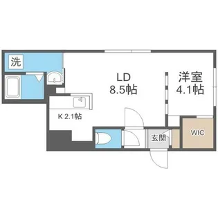 Livease Hassamu【2階】の間取り