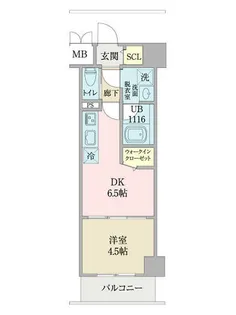 LUONTO(ルオント)【0605号室】の間取り