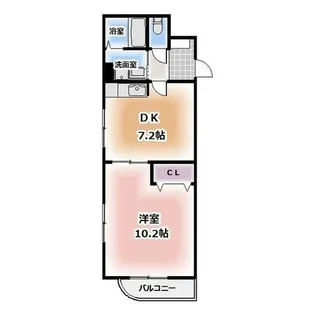 ユベリーア【101号室】の間取り