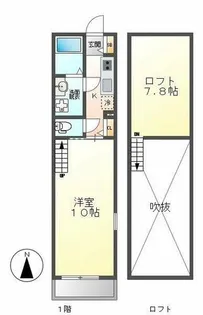 IN STYLE SHIBATA(イン・スタイル柴田)【2階】の間取り