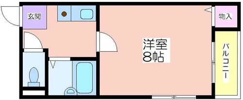 アメニティ岸ノ里【502号室】の間取り