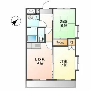 メゾネットときわ【7階】の間取り