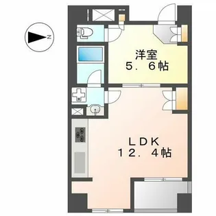 アップルパレス丸の内【3階】の間取り