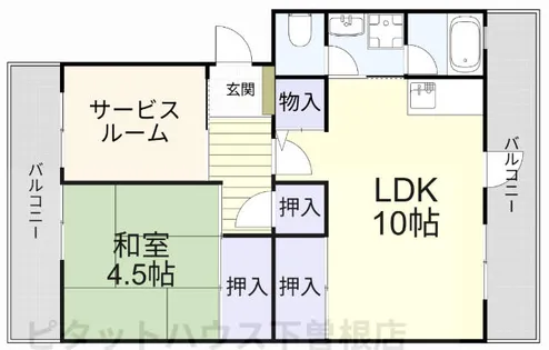 オアシス中曽根【506号室】の間取り