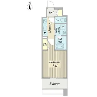 カンピオーネ御器所通【0702号室】の間取り