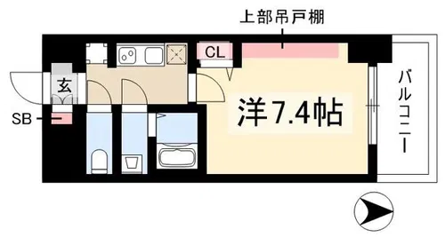 プレリス太閤通セルシア【7階】の間取り
