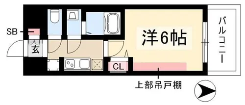 プレリス太閤通セルシア【9階】の間取り