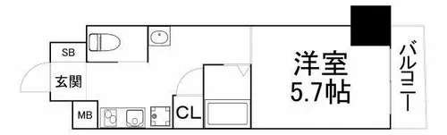 シャトー・デ・シリウス【4階】の間取り