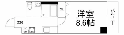 JINO新町【9階】の間取り