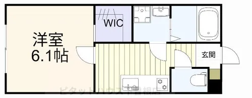 GOLD SHIP【109号室】の間取り