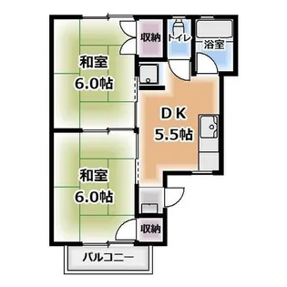 メゾンドセルフィーユ【202号室】の間取り