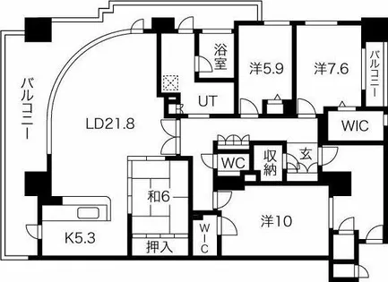 タワーザトヨタ【19階】の間取り