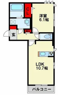 福岡県北九州市八幡西区青山3丁目【アパート】の間取り