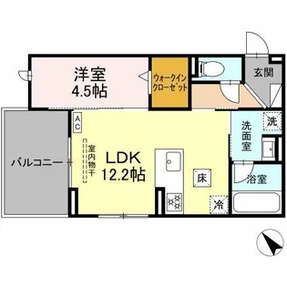 D-avance佐藤一丁目【1階】の間取り