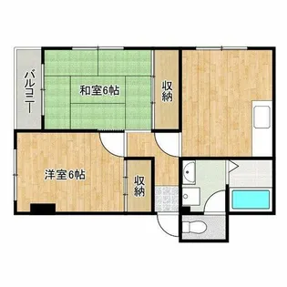 メゾン・リベルテ1st【2階】の間取り